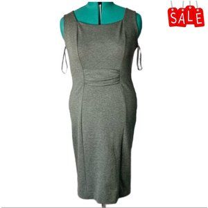 👠 Grey stretchy heavy knit dress (L)
